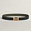 H Guillochee belt buckle & Reversible leather strap 32&nbsp;mm, View: , view 2 of 2