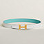 View: , H Guillochee belt buckle & Reversible leather strap 32 mm