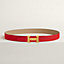 H Guillochee belt buckle & Reversible leather strap 32&nbsp;mm, View: , view 1 of 2