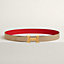 H Guillochee belt buckle & Reversible leather strap 32&nbsp;mm, View: , view 2 of 2