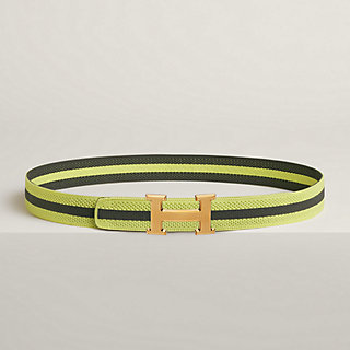 H Guillochee belt buckle & Team band 32 mm | Hermès USA