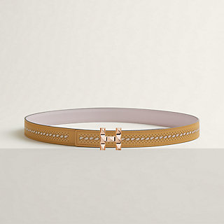 H Infini belt buckle & Bandana leather strap 24 mm | Hermès USA