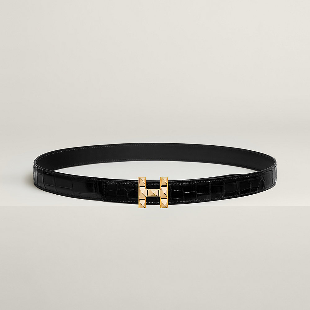 H Infini belt buckle & Leather strap 24 mm | Hermès USA H Infini belt buckle & Leather strap 24 mm | Hermès USA