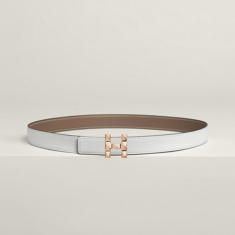 H Infini belt buckle & Reversible leather strap 24 mm
