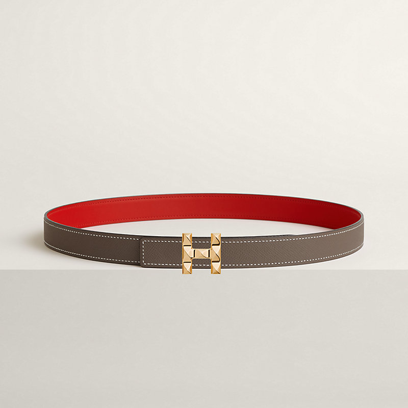 H Infini belt buckle & Reversible leather strap 24 mm
