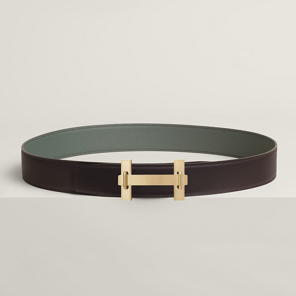 H Jumping belt buckle & Reversible leather strap 38 mm | Hermès Canada