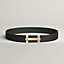 H Jumping belt buckle & Reversible leather strap 38&nbsp;mm, View: , view 2 of 2