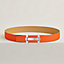 H Jumping belt buckle & Reversible leather strap 38&nbsp;mm, View: , view 2 of 2
