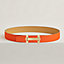 H Jumping belt buckle & Reversible leather strap 38&nbsp;mm, View: , view 2 of 2