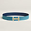 H Jumping belt buckle & Reversible leather strap 38&nbsp;mm, View: , view 1 of 2