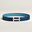 H Jumping belt buckle & Reversible leather strap 38&nbsp;mm, View: , view 2 of 2