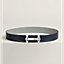 H Jumping belt buckle & Reversible leather strap 38&nbsp;mm, View: , view 1 of 2
