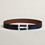 H Jumping belt buckle & Reversible leather strap 38&nbsp;mm, View: , view 2 of 2