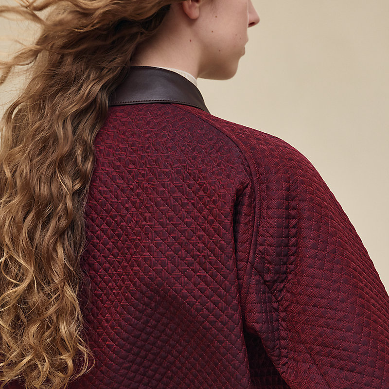 "H Kelly" mixed leather quilted jacket, View: , view 4 of 7