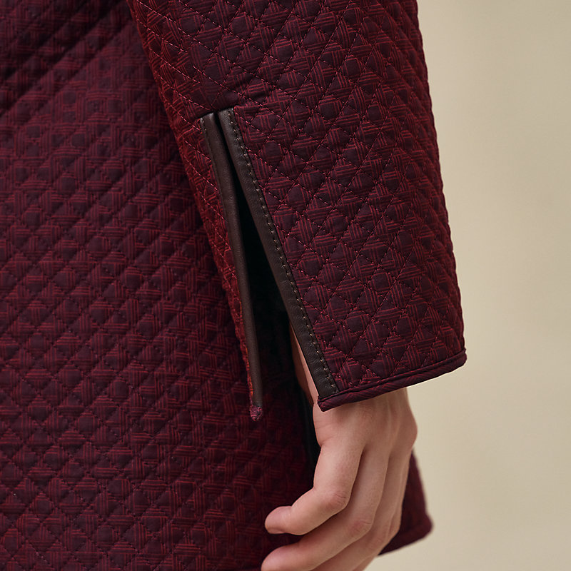 "H Kelly" mixed leather quilted jacket, View: , view 7 of 7