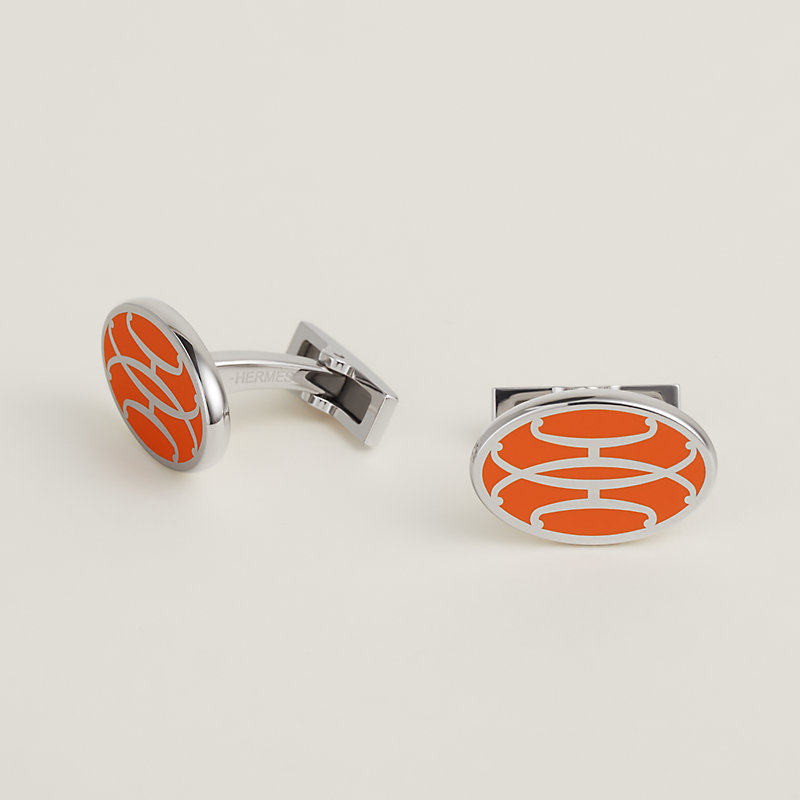 【dojfyh】HERMES カフスリンクス H au Carre cufflinks | Hermès USA