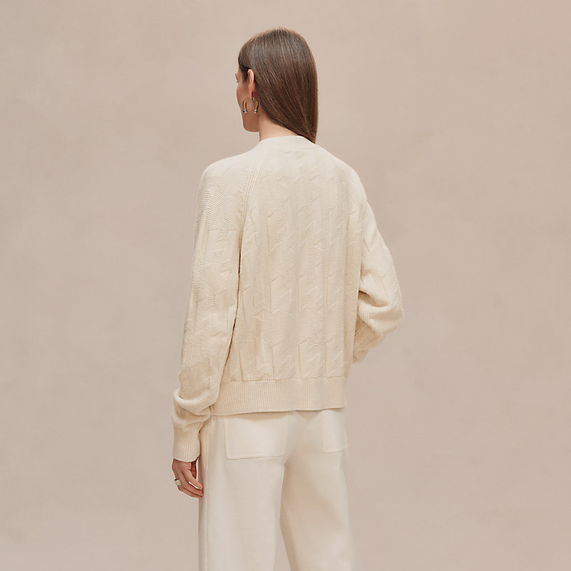 "H" long-sleeve cardigan