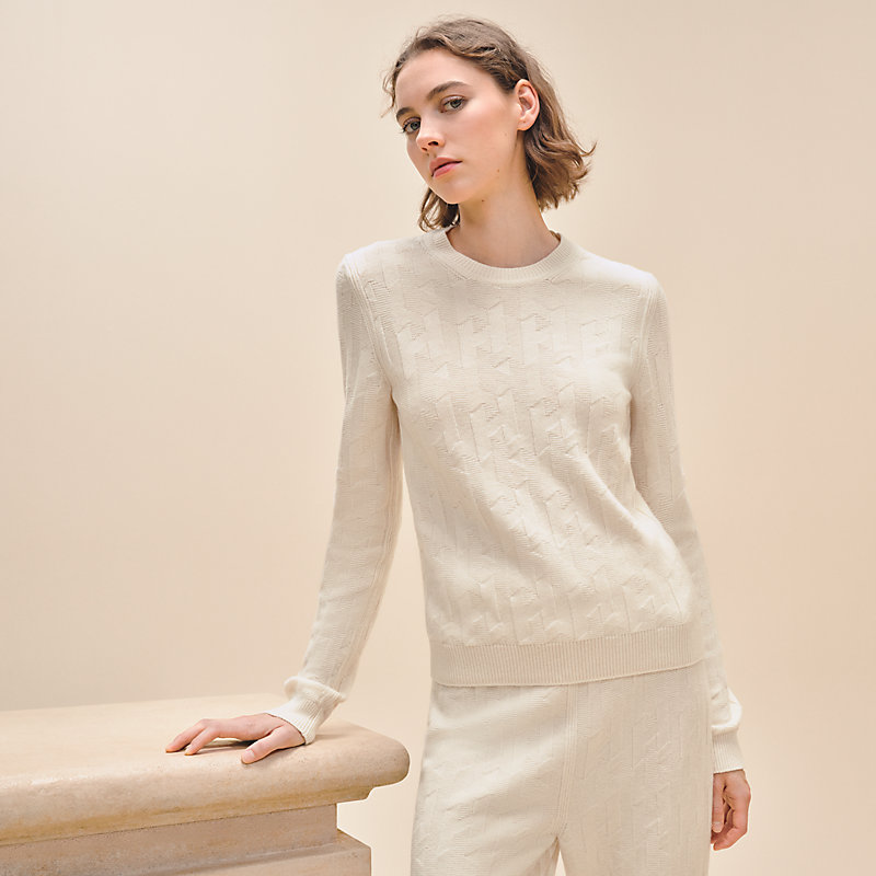 HERMÈS♡オフホワイト 長袖セーター H