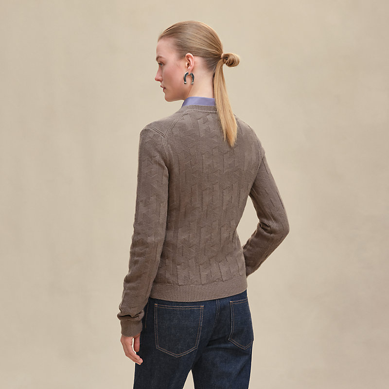 "H" long-sleeve sweater