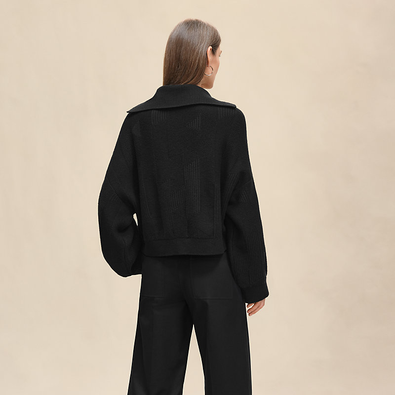 【カッコイイ】HERMES \"llerie au Carre\" hooded sweater カッコイイ】HERMES 