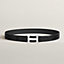 H Martelee belt buckle & Leather strap 32&nbsp;mm, View: , view 1 of 1