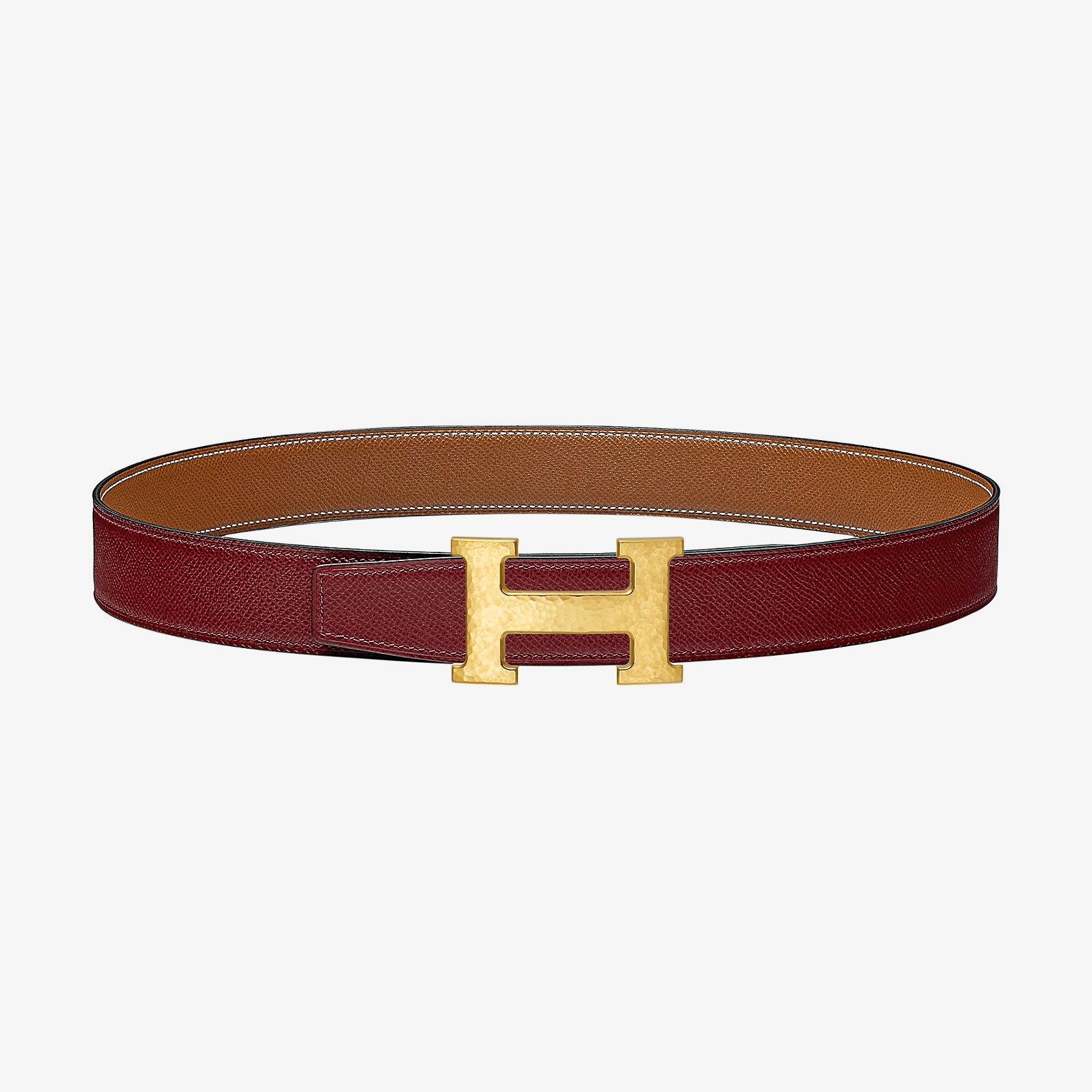 H Martelee belt buckle & Reversible leather strap 32 mm | Hermes UK