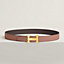 H Martelee belt buckle & Reversible leather strap 32&nbsp;mm, View: , view 1 of 2