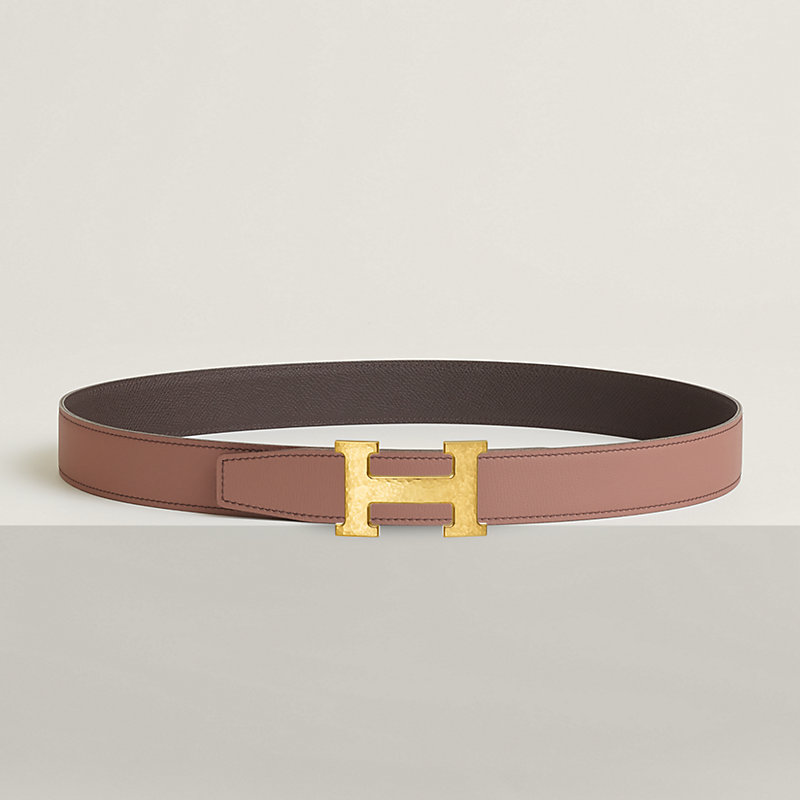 H Martelee belt buckle & Reversible leather strap 32 mm | Hermès