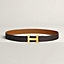 H Martelee belt buckle & Reversible leather strap 32&nbsp;mm, View: , view 1 of 2