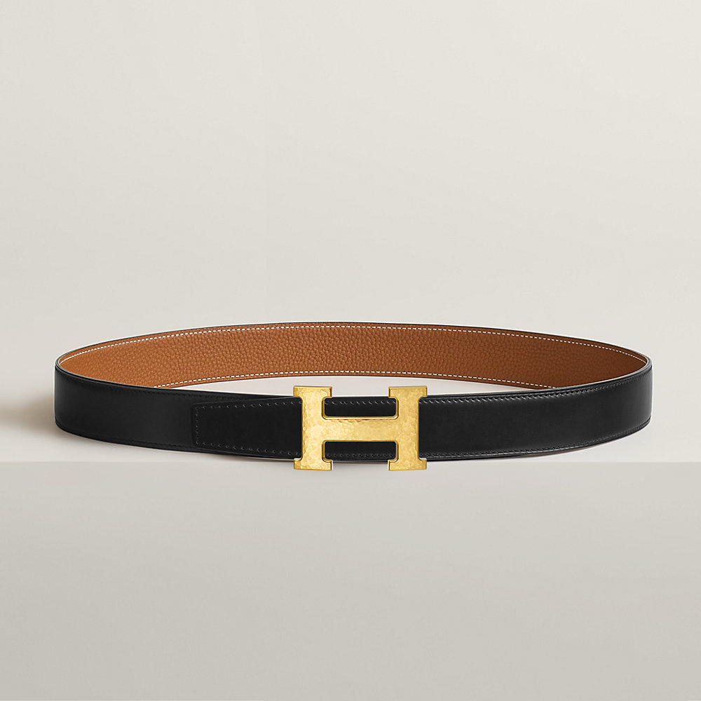 H Martelee belt buckle & Reversible leather strap 32 mm | Hermès Singapore