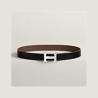 H Martelee belt buckle & Leather strap 32 mm