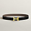 H Martelee belt buckle & Reversible leather strap 32&nbsp;mm, View: , view 1 of 2