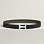 View: , H Martelee belt buckle & Reversible leather strap 32 mm