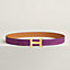 View: , H Martelee belt buckle & Reversible leather strap 32 mm