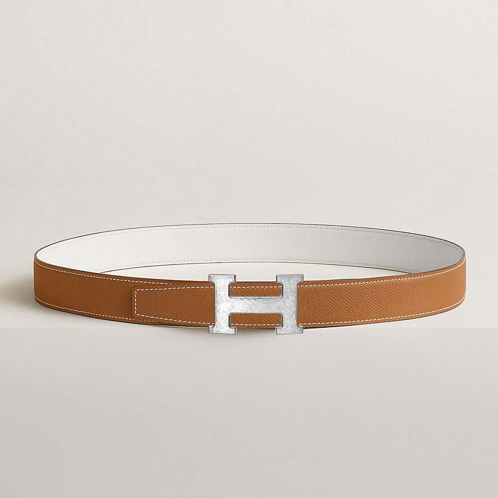 H Martelee belt buckle & Reversible leather strap 32 mm | Hermès Australia