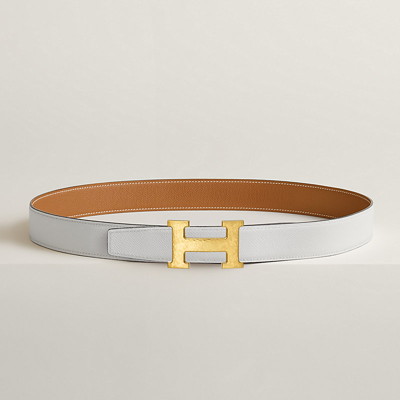 H Martelee belt buckle & Reversible leather strap 32 mm