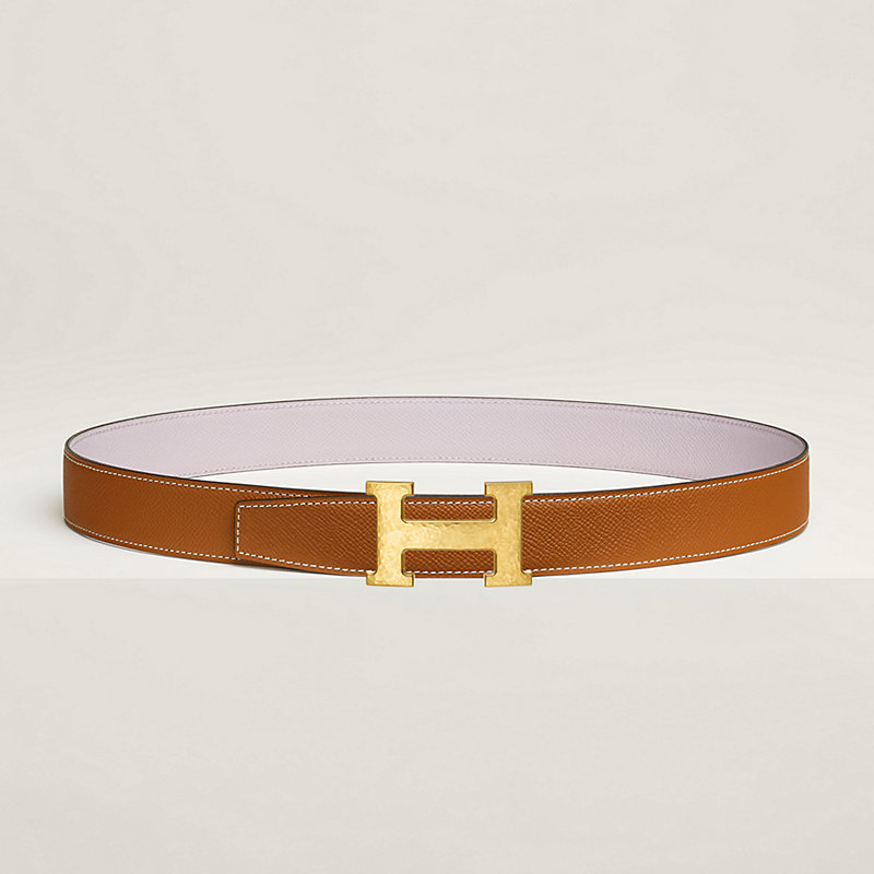 H Martelee belt buckle & Reversible leather strap 32 mm