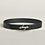 H Noue belt buckle & Leather strap 38&nbsp;mm, View: , view 1 of 2