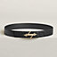 H Noue belt buckle & Leather strap 38&nbsp;mm, View: , view 1 of 2