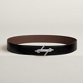ダブルHが印象的HermesNeo Lift belt buckle ベルト38mm H Noue belt buckle & Reversible leather strap 38 mm | Hermès