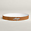 H Noue belt buckle & Reversible leather strap 38&nbsp;mm, View: , view 1 of 3