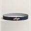 H Noue belt buckle & Reversible leather strap 38&nbsp;mm, View: , view 1 of 3