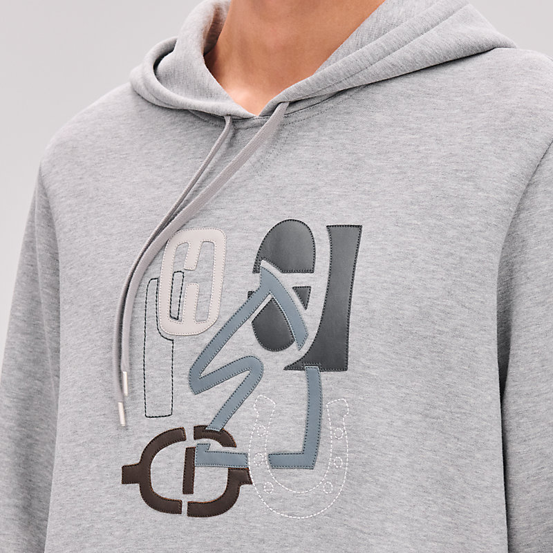 【HERMES】デザインお洒落で素敵 日常使いに☆H Puzzle パーカー HERMES】デザインお洒落で素敵 日常使いに☆H Puzzle パーカー
