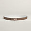 View: , H Roseraie belt buckle & Reversible leather strap 24 mm