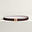 H Roseraie belt buckle & Reversible leather strap 24 mm, view 1 of 3