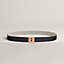 H Roseraie belt buckle & Toile H Plume leather strap 24&nbsp;mm, View: , view 2 of 2
