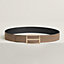 H Rouleau belt buckle & Reversible leather strap 38&nbsp;mm, View: , view 1 of 3