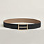 H Rouleau belt buckle & Reversible leather strap 38&nbsp;mm, View: , view 2 of 3
