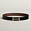 H Rouleau belt buckle & Reversible leather strap 38&nbsp;mm, View: , view 1 of 3