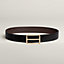 H Rouleau belt buckle & Reversible leather strap 38&nbsp;mm, View: , view 1 of 3